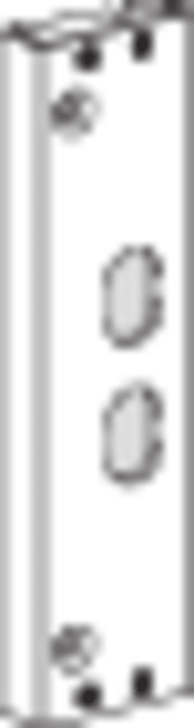 ROTO Profilschließblech AS215, 35x124x7, 5 ktg, silberfarben