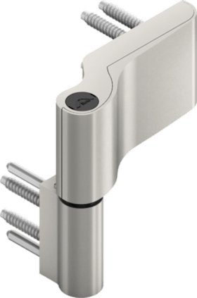 ROTO DoorLine 117H I, 2tlg, 7, 75-9, 25, silberfarbig eloxiert/sw, Direktverschr.