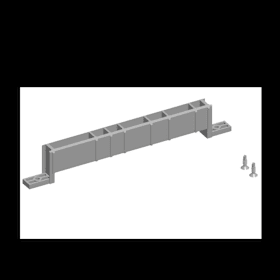 ROTO Schiebefenster-Unterlegplatte,  für Tandem-Laufwagen,  InlineSliding,  silber