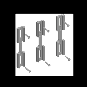 ROTO Schiebetür-Distanzstück-Set,  Getriebe,  InlineSliding,  S002,  DIN Links-Rechts
