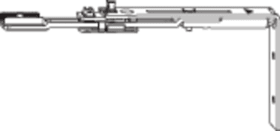 ROTO Anschlussstulp, F16x110ktg, silberfarbig