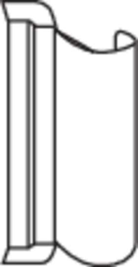 ROTO DK-Abd.k.,  Drehflügelband,  NT,  zum Aufstecken,  DIN Links-Rechts,  KF,  tiefschwarz