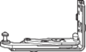 DK-Ecklager, K, DIN Links, NT Designo II, Stahl, verzinkt