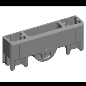 ROTO Schiebefenster-Laufwagen, Single, InlineSliding, links-rechts, 50kg