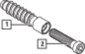ROTO Hülse Linkdrill II,  Ã˜14x63mm, gelb verzinkt