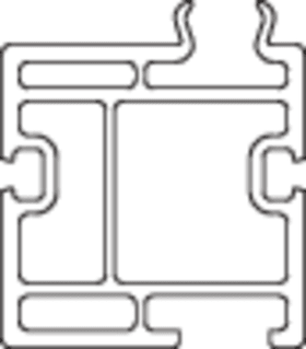 ROTO Zusatzprofil KS35, 35, 6.000mm, schwarz,  VE 60m