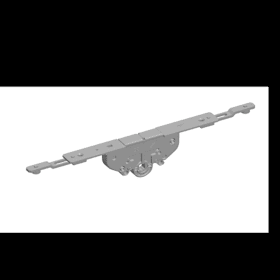 Parallelschiebekipp-Einlassgetr., Patio S,Gr.280, D 35mm,OL,VK7,DL-R, verzinkt