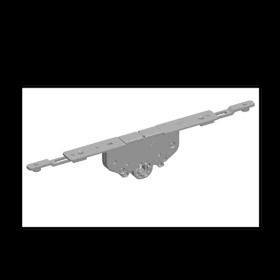 Parallelschiebekipp-Einlassgetr., Patio S,Gr.280, D 40mm,OL,VK7,DL-R, verzinkt