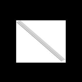 Schiebefenstertür-Laufschiene, Gr. 6400, Patio Inowa, Aluminium, silb., eloxiert