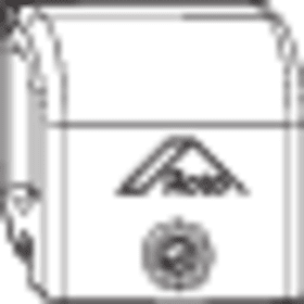 SFT-Anschlagt., unten, Patio Alversa, schwarz, DIN Links-Rechts, zum Anschrauben