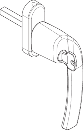 Roto Drehkippbeschlag Holz und Kunststoff OUTWARD OPENING MK2 ABS ML 43