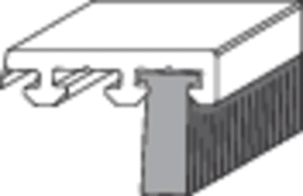 ROTO Bürstendichtung PB 48 Fin-Seal, 60.000mm grau