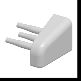 ENDKAPPE WTS STANDARD RAL7004 50P (2008972)