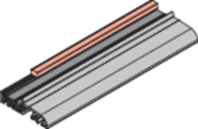ADAPTERPROFIL TB RAL9005 VE100M (858606) 