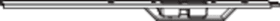 Roto Anschlussstulp Stulpverlängerung 1C U-Stulp 24x468 mm silber Mehrfachverriegelung