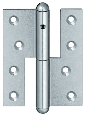 Simonswerk Aufschraubband Q 1/140, vernickelt (SW 015), DIN links