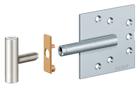 Simonswerk Nachrüstsatz V 4600/7, vernickelt (SW 015), DIN rechts und links, 1 Satz (2 Stück)