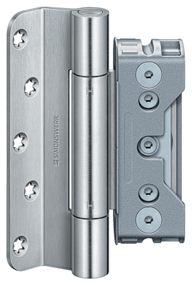 Simonswerk BAKA Protect 4049 3D 4. Band, Edelstahl matt (SW 040), DIN rechts und links