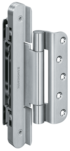 Simonswerk VN 1937/120 Compact Planum, matt verchromt F1 (SW 037), DIN rechts und links