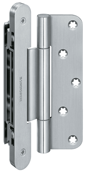 Simonswerk VN 2927/160 Compact Planum, Edelstahl poliert (SW 042), DIN rechts und links