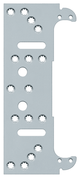 Simonswerk TE 380 3D FZ, verzinkt (SW 010), DIN rechts und links