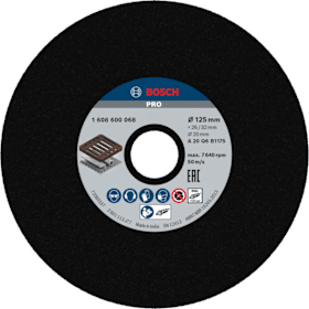 Bosch PRO Metal Schleifscheibe, 125 x 26 x 20 mm, G20