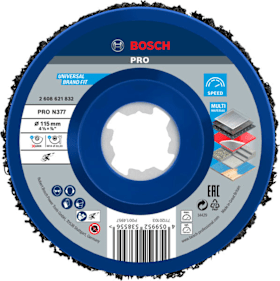 Bosch PRO N377 Multi Material Reinigungsscheibe, 115 mm, 22,23 mm