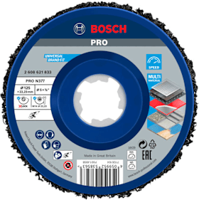 Bosch PRO N377 Multi Material Reinigungsscheibe, 125 mm, 22,23 mm