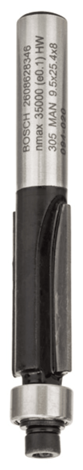 Bosch Laminat-Bündigfräser, 8 mm, D1 9,5 mm, L 25,4 mm, G 68 mm