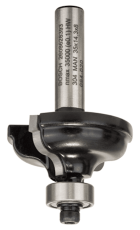 Bosch Kantenformfräser A, 8 mm, R1 4,8 mm, B 11 mm, L 14,3 mm, G 57 mm