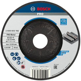Bosch PRO Metal Schleifscheibe, 125 x 6 x 22.23 mm