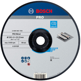 Bosch PRO Metal Schleifscheibe, 230 x 6 x 22.23 mm