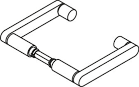 HEWI Drückerpaar 272XAH, 9mm, TS 38,1-48,ER