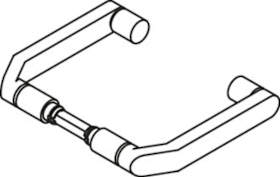 HEWI Drückerpaar 273XAH, 9mm, TS 38,1-48,ER