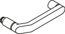 HEWI Drückerlochteil 273XAHLT, 9mm,ER