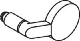 HEWI Knopflochteil 277XAHLT, 9mm,DL, ER