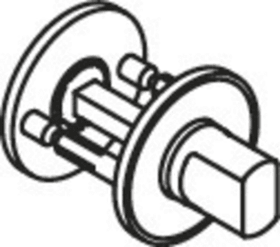 HEWI WC-Rosetten, X-Ros., Edition matt bicolor Anthrazitgrau