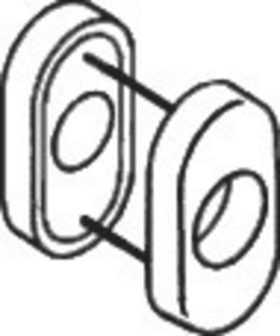 HEWI Drückerrosette,R-Tech., Drücker ø20mm, ohne Nocken Orange