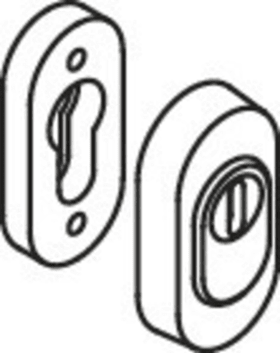 HEWI Schutzrosette, PZ, Ziehschutz, pulverbeschichtet schw tma 