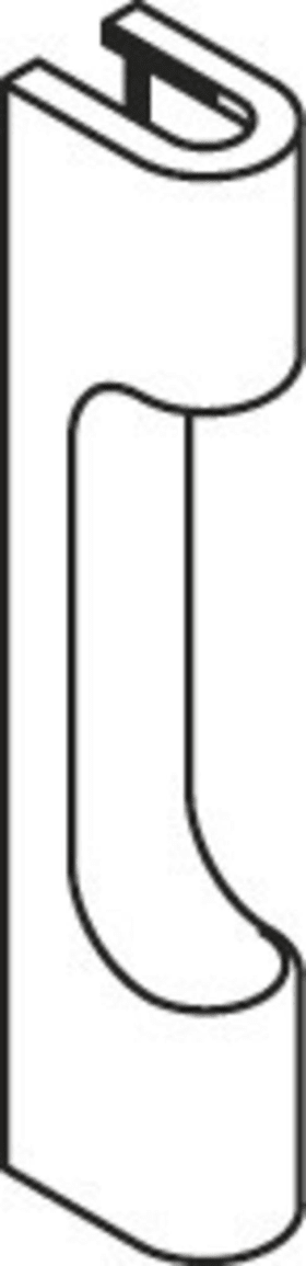 HEWI Abdeckkappe, fsdg PC, Lochung BL(O.SCHL) tiefschwarz 