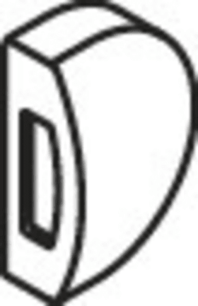 HEWI Kappe2,Trennwandver- riegelung 850.500 felsgrau 