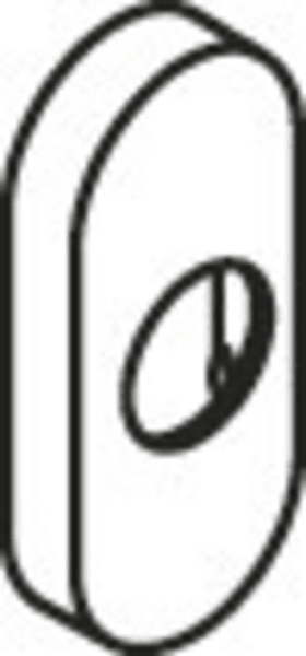 HEWI Kappe, 315.20..., ø20,6 Dr.-Ros. + Fenster-Grf., flach rubinrot 