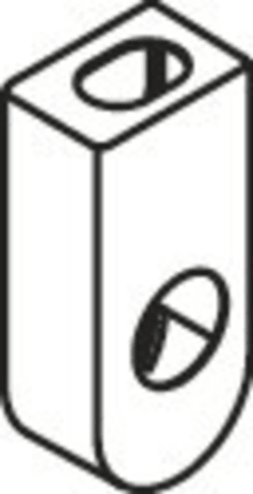 Kappe PB, FGA ø20, Höhe 23mm Lochung ø20,6, gestrahlt reinweiß 