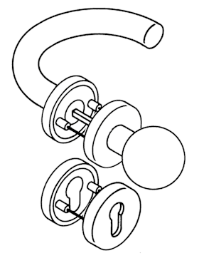 HEWI FS-Wechselgarnitur 115.23R/123..R /305..R/306..FS Reinweiß