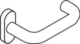 HEWI FS-Rahmentürbeschlag, 111.23RLT/315.23RKN Rubinrot