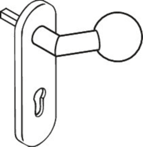 HEWI Knopfschild 111XAH53.018,KS ov./9,TS 38,1-48,ER