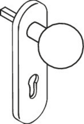 HEWI Knopfschild 111XAH53.019,KS ov./9,TS 38,1-48,ER