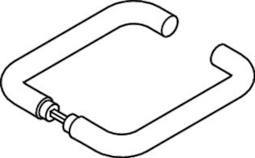 HEWI Drückerpaar 112XAH, 9mm, TS 38,1-48,ER