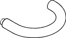 HEWI Drückerlochteil 115.23RLT, 9mm,maigr.