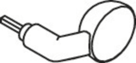 HEWI Knopfpaar 138R, 9mm, TS 38,1-48, signalw.